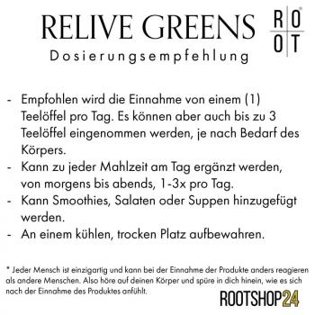 Root Relive Greens Dosierung